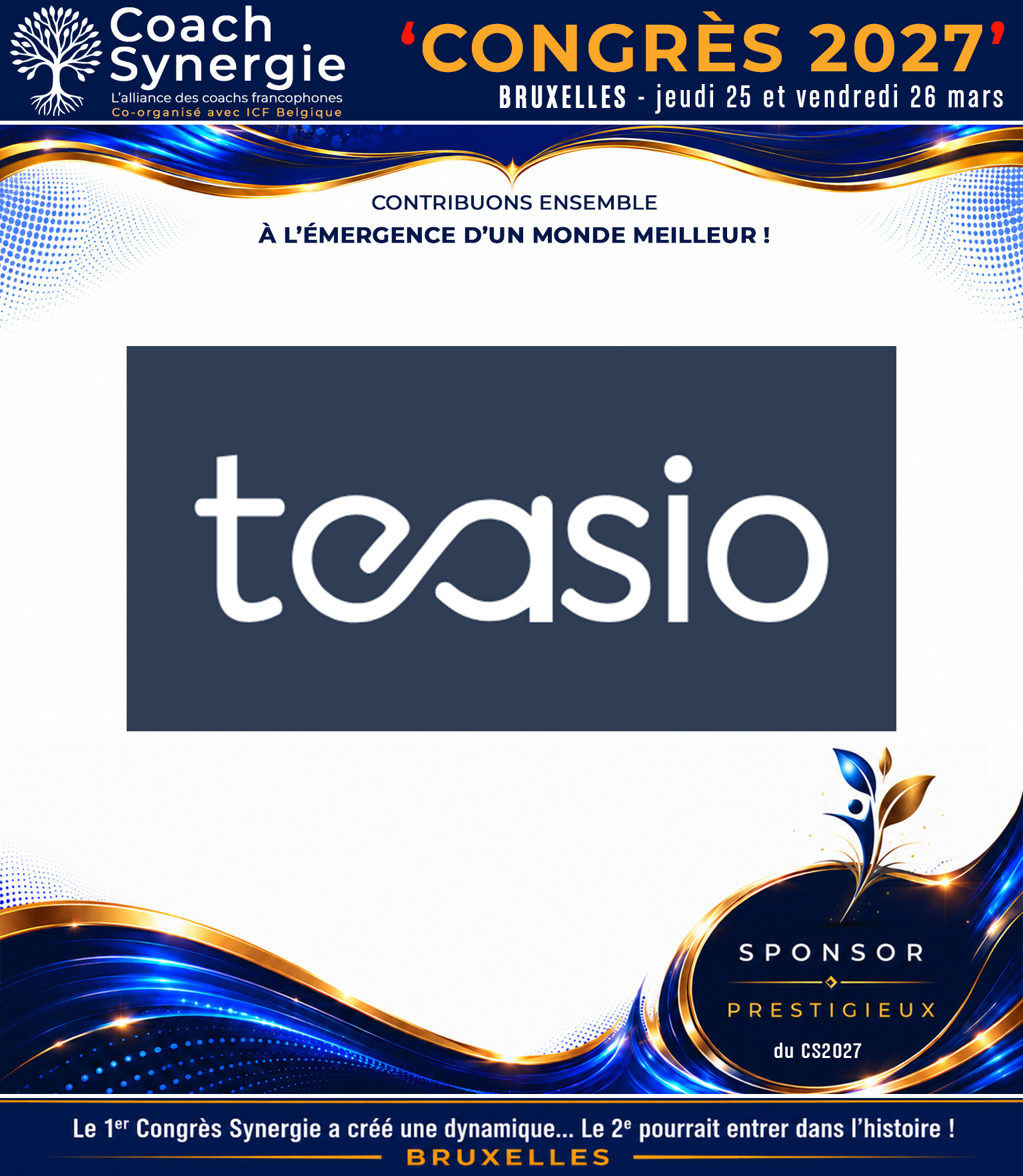 Teasio, sponsor prestigieux du Congrès Synergie 2027